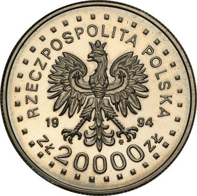 PRÓBA Nikiel 20 000 zł 1994 Kościuszkowskie st.L