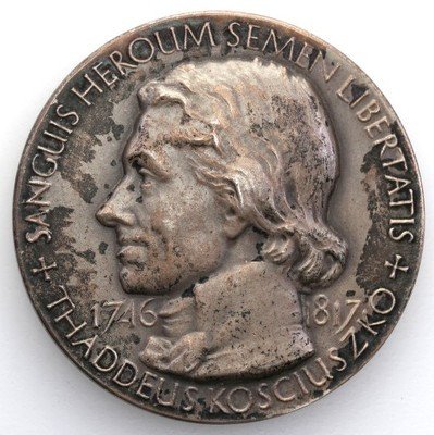 Medal 1967 T. Kościuszko SREBRO st.1 RZADKIE