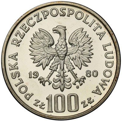 100 złotych 1980 Głuszec - Ochrona Środowiska st.L