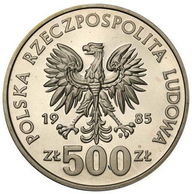 500 złotych 1985 Wiewiórka st.L