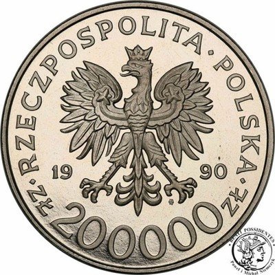 PRÓBA Nikiel 200 000 zł 1990 Rowecki Grot st.L