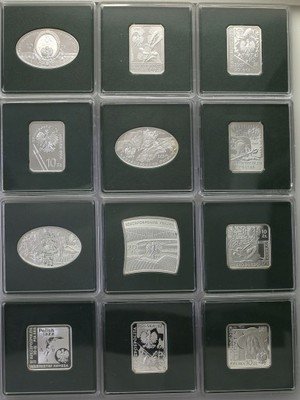 10 złotych lustrzanki różne zestaw 12 szt. st.L