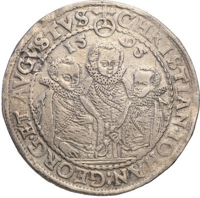 Niemcy Saksonia TALAR 1595 HB Drezno st.3