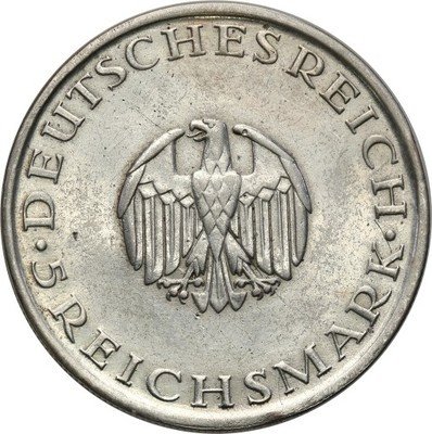 Niemcy Weimar 5 Marek 1929 A Lessing st.3