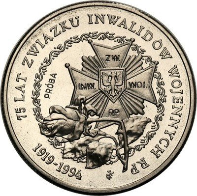 PRÓBA Nikiel 20 000 złotych 1994 Inwalidzi st.L