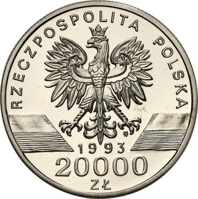 PRÓBA Nikiel 20 000 złotych 1993 Jaskółki st.L