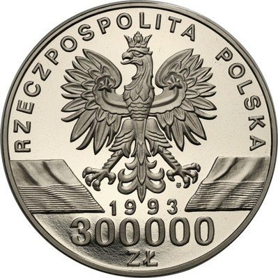 PRÓBA Nikiel 300 000 złotych 1993 Jaskółki st.L