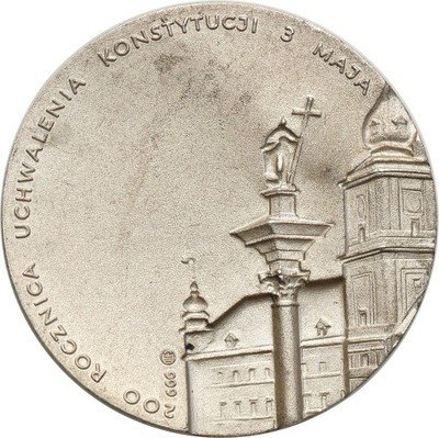 Polska medal 1991 Papież Jan Paweł II SREBRO st.1-