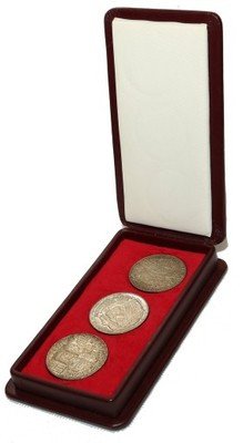 100 złotych 1966 SREBRO Millenium zestaw 3 szt st1