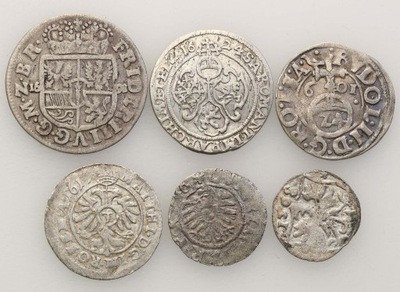 Niemcy monety XVI/XVII w srebro lot 6 szt st. 3