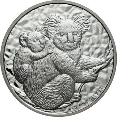 1 dolar 2008 Koala uncja czystego srebra st.1