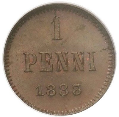 Rosja Aleksander III 1 Penni 1883 NGC MS63 BN