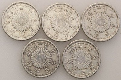 Japonia 50 Sen Yr. 11-12 (1922, 23 AD) 5 szt st.2-