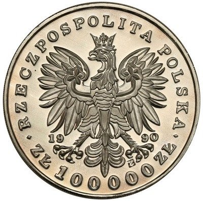100.000 złotych 1990 Chopin Mały Tryptyk st.L