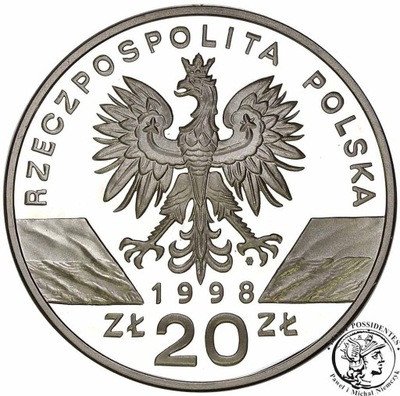 20 złotych 1998 Ropucha Paskówka st.L