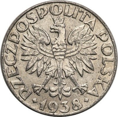 II RP 50 groszy 1938 st.1-/2+