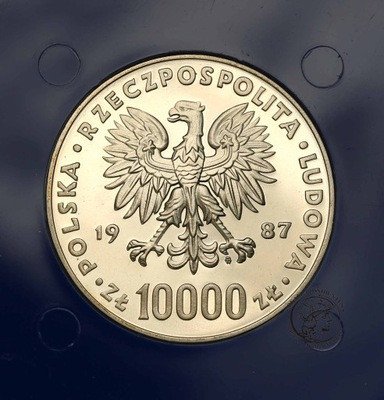10 000 złotych 1987 Jan Paweł II st. L LUSTRZANKA