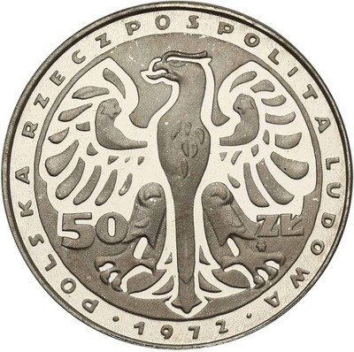 PRÓBA srebro 50 złotych 1972 Fryderyk Chopin st.L