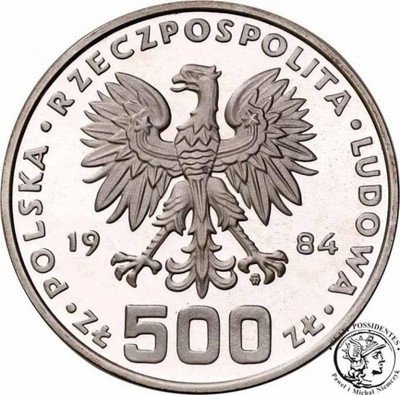 500 złotych 1984 Łabędź st.L