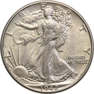 USA 1/2 dolara 1942 Philadelphia st.1-