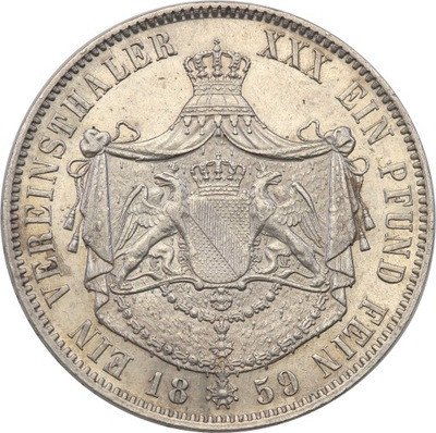 Niemcy Badenia TALAR 1859 A st.3+