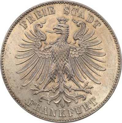 Niemcy Frankfurt TALAR 1859 Schiller st.2