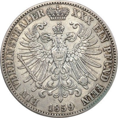 Niemcy Schwarzburg-Sondershausen TALAR 1859 A st3+