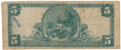 Banknot USA 5 dolarów 1917 New York National st.5
