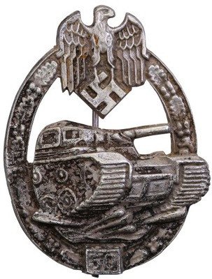 Niemcy III Rzesza Panzerkampfabzeichen '50' KOPIA