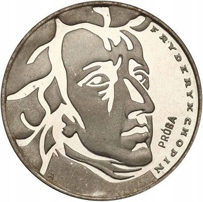 PRÓBA srebro 50 złotych 1972 Fryderyk Chopin st.L
