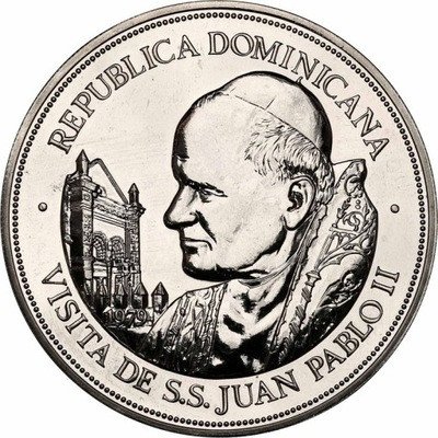 Dominikana 25 Pesos 1979 Jan Paweł II st.1