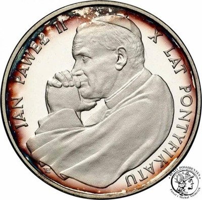 10 000 złotych 1988 X-lat Pontyfikatu JP II st.L-