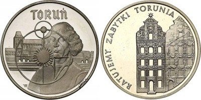 5000 zł 1989 Zabytki Torunia + Kopernik st.L/L-