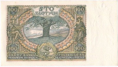 Banknot 100 złotych 1934 seria BC st.1-