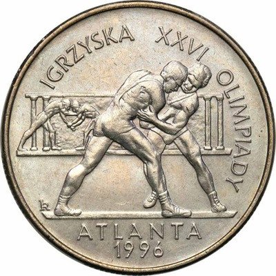 Woreczek menniczy 2 zł 1995 Atlanta zapaśnicy st.1
