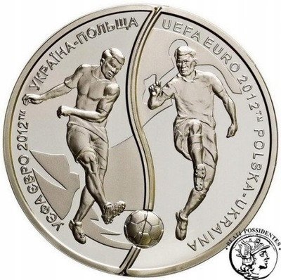 Polska 10 zł +10 hrywien 2012 EURO Ukraińskie st.L