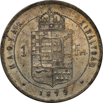 Węgry 1 Forint 1879 FJ I st.2