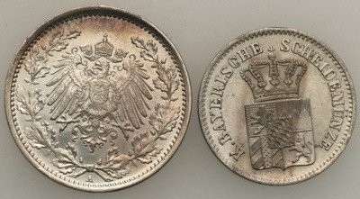 Niemcy monety srebrne lot 2 szt. st.2