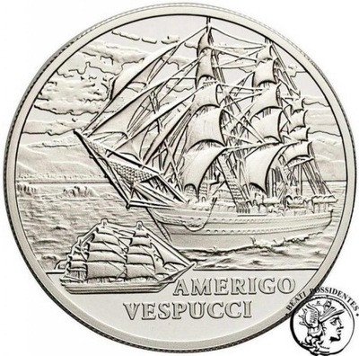 Białoruś 20 Rubli 2010 Okręty Amerigo Vespucci stL