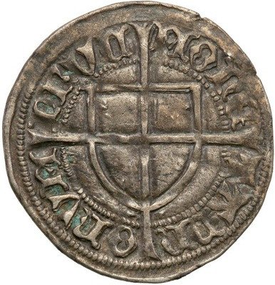 Zakon Krzyżacki Michał 1414-1422 szeląg st. 2-