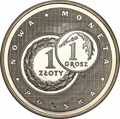 Medal Złotogrosz srebro Nowa Moneta Polska st.L