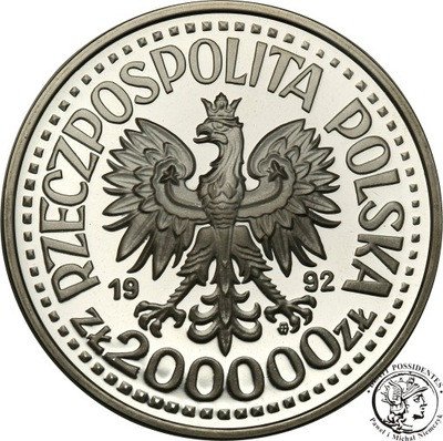 200 000 złotych 1992 Staszic st.L