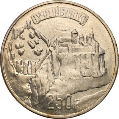 Luksemburg 250 franków 1963 st.1