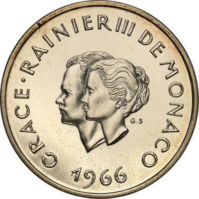 Monako 10 franków 1966 st.1