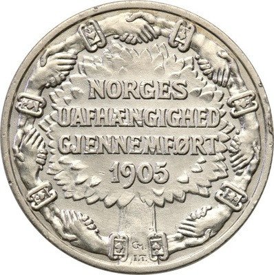 Norwegia 2 Korony 1906 Niepodległość st.1