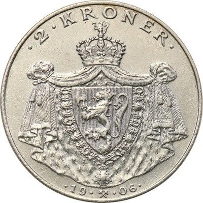 Norwegia 2 Korony 1906 Niepodległość st.1