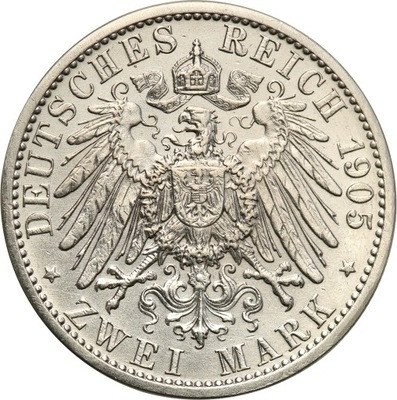 Niemcy Schwarzburg-Sondershausen 2 Marki 1905 st.2