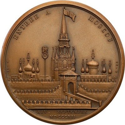 Francja medal Napoleon I zajęcie Moskwy w 1812 st1