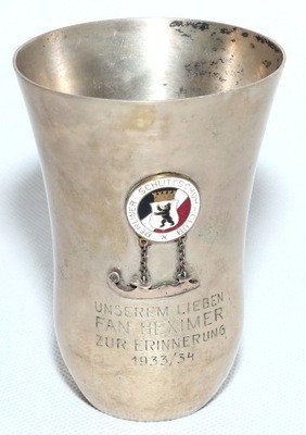 Niemcy puchar Berlin 1934 klub łyżwiarski SREBRO
