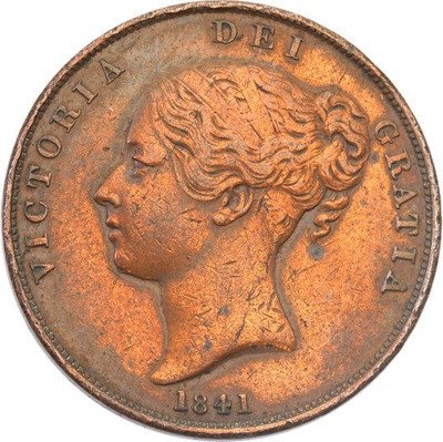 Wielka Brytania 1 Penny 1841 Victoria st.3+